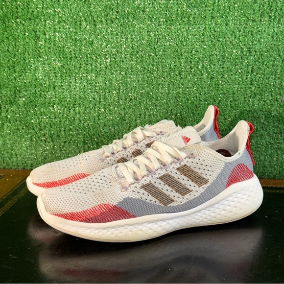 Adidas Fluidflow 2.0 White Grey Red GW1902 Men’s Size 8 - Picture 3 of 6